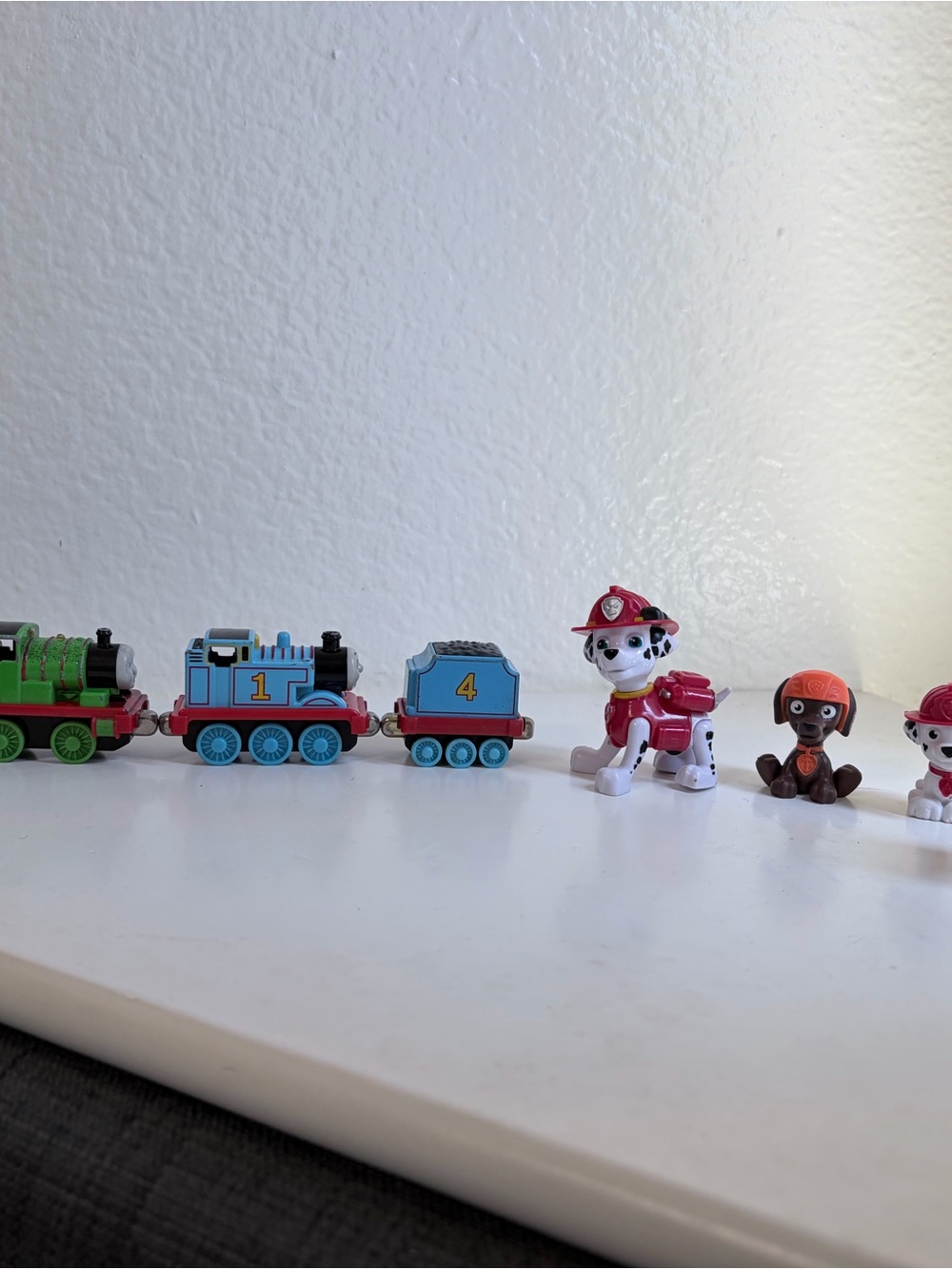 Thomas the Tank Engine & Friends Paw Patrol Figurines Lot. Used condition.